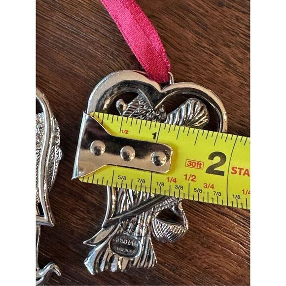 Gorham Faith and Hope silver plated ornaments - Picture 6 of 6